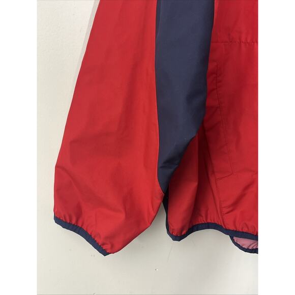 Majestic Boston Red Sox Pullover Windbreaker Jacket Mens Large Red V Neck Vented - Picture 5 of 11